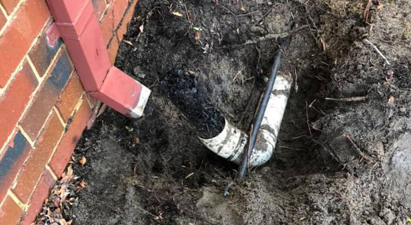 Blocked downpipe clearing in Mansfield